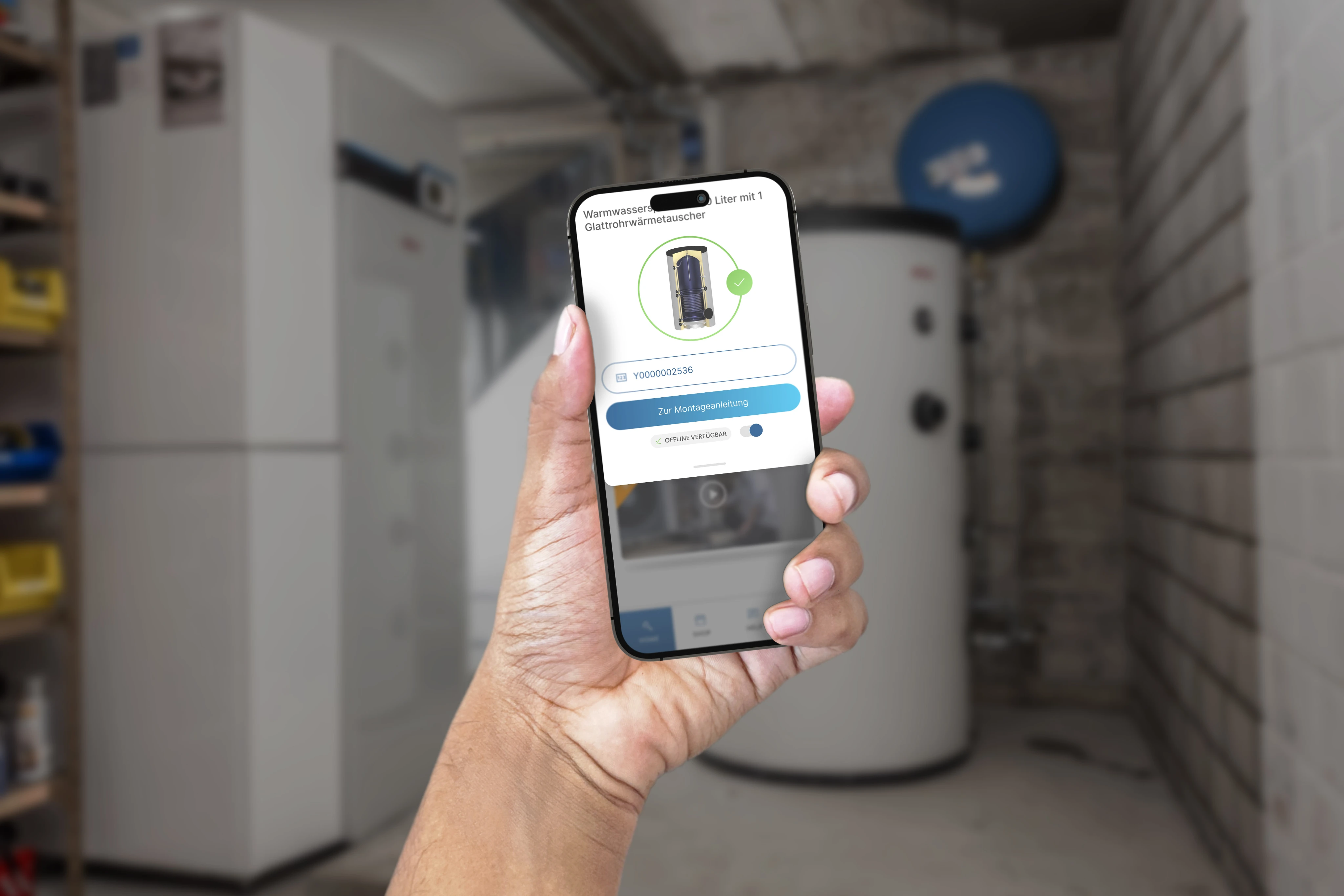 OEG app on smartphone