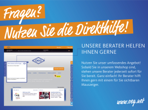 Are you new or still insecure in the use of the OEG shop? 