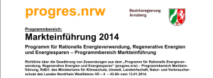 Energy promotion program progres.nrw 