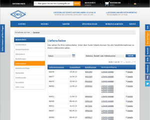 Delivery notes and packages 